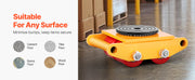 Load image into Gallery viewer, SucceBuy All-Steel Industrial Machinery Mover Pallet Trolley 6T Small Carrying Tank W/ 360Degree Rotation for Transporting Cargo