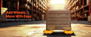 Load image into Gallery viewer, Amocart All-Steel Industrial Machinery Mover Pallet Trolley 6T Small Carrying Tank W/ 360Degree Rotation for Transporting Cargo