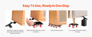 Load image into Gallery viewer, SucceBuy 4PCS Furniture Dolly 1200Lbs/3474Lbs Fridge Movers with 5 360° Rotation Wheels&Lift Slider Tool Set for Appliances Sofa