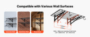 Load image into Gallery viewer, SucceBuy 2-Tier Wall Garage Shelving Wall Mounted Shelving Unit 24x72in 800lbs Per Shelf Floating Storage Metal Rack for Garage