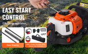 Charger l'image dans la visionneuse de galerie, Amocart 23.2-inch 26CC 2 Cycle Gas Hedge Trimmer Gas Powered Handheld Hedge Trimmer 180° Adjustable for Trimming Shrubs Bushes