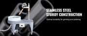 Bild in Galerie-Viewer laden, Amocart Gem Faceting Machine 2800RPM 180W 110V with Faceted Manipulator 1 Bag of Triangle Abrasive Jade Rock Jewel Polisher
