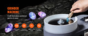 Bild in Galerie-Viewer laden, Amocart Gem Faceting Machine 2800RPM 180W 110V with Faceted Manipulator 1 Bag of Triangle Abrasive Jade Rock Jewel Polisher