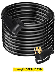 Load image into Gallery viewer, Amocart 25FT 36FT 50FT 50Amp RV Extension Cord N14-50 Plug Copper Wire Power Supply Cable for Trailer Motorhome Camper Use