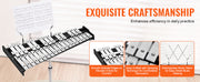 Charger l'image dans la visionneuse de galerie, Amocart 32 Note Glockenspiel Xylophone Bell Kit Percussion Instrument with Mallets Drum Sticks Carrying Bag for Adults Students