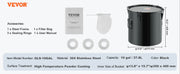 Load image into Gallery viewer, Amocart 10 Gal Fryer Grease Bucket Carbon/Stainless Steel Rust-Proof Coat Transport Container Lock Clips Filter Bag for Hot Oil