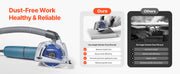 Charger l'image dans la visionneuse de galerie, Amocart Cutting Dust Shroud for Angle Grinders Universal 4-5 in Angle with 6 Clamping Washers & 5 in Diamond Grinding Cup Wheel