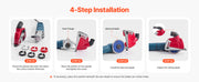Load image into Gallery viewer, SucceBuy Cutting Dust Shroud for Angle Grinders 4-5 in Angle Grinder Dust Shroud with 6 Clamping Washers for Concrete Wall Stone
