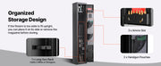 Charger l'image dans la visionneuse de galerie, Amocart Gun Safe Cold-Rolled Steel Fireproof Cabinet with Keypad & Key with Magazine and Lighting Adjustable Racks for Rifles