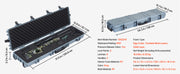 Charger l'image dans la visionneuse de galerie, Amocart Hard Rifle Case Lockable Rifle Case w/ Pre-cut Foams & Wheels IP67 Waterproof Pistol Storage Cases for Rifles Shotguns