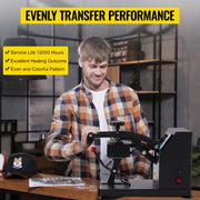 Load image into Gallery viewer, Amocart Hat Cap Heat Press 5.5 x 3.5 inch Heat Transfer Stamping Sublimation Machine Digital Display Clamshell DIY Advertising