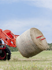 Bild in Galerie-Viewer laden, Amocart Hay Spear Bale Spear Capacity Spike Quick Attach Square Hay Red Coated Forks Hex Nut Sleeve for Bucket Tractor Loader