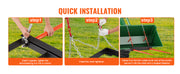 Load image into Gallery viewer, SucceBuy 49" Hay Spear Bale Spears 3000lbs Loading Capacity Skid Steer Loader Tractor Bucket Attachment with Stabilizer Spears