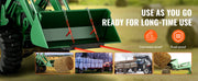 Load image into Gallery viewer, SucceBuy 49" Hay Spear Bale Spears 3000lbs Loading Capacity Skid Steer Loader Tractor Bucket Attachment with Stabilizer Spears