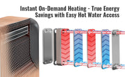 Load image into Gallery viewer, Amocart Heat Exchanger 5"x 12" 80 Plates Brazed Plate Stainless Steel For Floor Heating Water Heating Snow Melting Beer Cooling