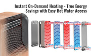 Charger l'image dans la visionneuse de galerie, Amocart Heat Exchanger 5"x 12" 80 Plates Brazed Plate Stainless Steel For Floor Heating Water Heating Snow Melting Beer Cooling