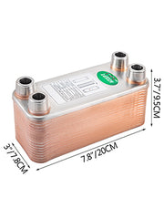 Load image into Gallery viewer, Amocart 30/40/60 Plates Heat Exchanger Wort Chiller Stainless Steel Homebrew Brewing Beer Cooler Counterflow Water Heating