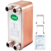 Load image into Gallery viewer, Amocart 30/40/60 Plates Heat Exchanger Wort Chiller Stainless Steel Homebrew Brewing Beer Cooler Counterflow Water Heating
