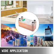 Load image into Gallery viewer, Amocart 30/40/60 Plates Heat Exchanger Wort Chiller Stainless Steel Homebrew Brewing Beer Cooler Counterflow Water Heating
