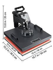 Load image into Gallery viewer, SucceBuy Heat Press 5in1 Heat Press Machine 12x15in Clamshell Sublimation Transfer Printer Digital Precise Temperature Control