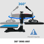 Load image into Gallery viewer, SucceBuy Heat Press 5in1 Heat Press Machine 12x15in Clamshell Sublimation Transfer Printer Digital Precise Temperature Control