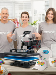Load image into Gallery viewer, SucceBuy Heat Press 5in1 Heat Press Machine 12x15in Clamshell Sublimation Transfer Printer Digital Precise Temperature Control