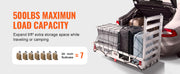 Bild in Galerie-Viewer laden, SucceBuy 47/53/60 in Hitch Cargo Carrier 400/500lb Capacity Trailer Hitch Mount Aluminum Cargo Basket for Truck Pickup Camping