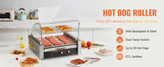 Load image into Gallery viewer, SucceBuy 5/7/11 Commercial Hot Dog Roller Electric Sausage Maker Barbecue Grill Machine for Camping Party Home Appliance 110V