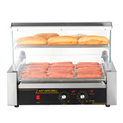 Load image into Gallery viewer, SucceBuy 5/7/11 Commercial Hot Dog Roller Electric Sausage Maker Barbecue Grill Machine for Camping Party Home Appliance 110V