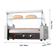 Load image into Gallery viewer, Amocart 5/7/11 Rods Commercial Hot Dog Roller Electric Sausage Maker Barbecue Grill Machine for Camping Party Home Appliance