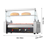 Load image into Gallery viewer, SucceBuy 5/7/11 Commercial Hot Dog Roller Electric Sausage Maker Barbecue Grill Machine for Camping Party Home Appliance 110V