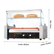Load image into Gallery viewer, SucceBuy 5/7/11 Commercial Hot Dog Roller Electric Sausage Maker Barbecue Grill Machine for Camping Party Home Appliance 110V