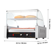 Load image into Gallery viewer, SucceBuy 5/7/11 Commercial Hot Dog Roller Electric Sausage Maker Barbecue Grill Machine for Camping Party Home Appliance 110V