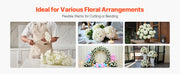 Charger l'image dans la visionneuse de galerie, Amocart Artificial Flowers Real Looking White Silk Fake Hydrangea Bulk Faux Bridal Shower with Stem for DIY Wedding Bouquets
