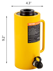 Bild in Galerie-Viewer laden, Amocart 20T/30T/60T Hollow Plunger Hydraulic Cylinder Jack Single Acting Ram Cylinder 100mm Heavy Duty Lifting Tool