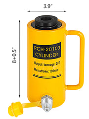Bild in Galerie-Viewer laden, Amocart 20T/30T/60T Hollow Plunger Hydraulic Cylinder Jack Single Acting Ram Cylinder 100mm Heavy Duty Lifting Tool