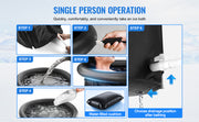 Charger l'image dans la visionneuse de galerie, SucceBuy Ice Bath Tub Cold Water Therapy Plunge Tub for Athletes Portable Outdoor Ice Barrel Plunge Pool Inflatable Ice Bathtub