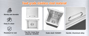Charger l'image dans la visionneuse de galerie, Amocart Drop in Ice Chest Stainless Steel Ice Cooler Commercial Ice Bin with Hinged Cover Outdoor Kitchen Ice Bar