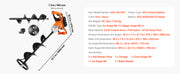 Charger l'image dans la visionneuse de galerie, Amocart Electric Ice Auger Cold-Resistant 2 in 1 Cordless Ice Fishing Augers and Earth Auger with 8" Ices & Earth Drill Bit