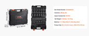 Load image into Gallery viewer, SucceBuy 26/65PCs US Drive Impact Socket Set Deep Standard Socket Set SAE Metric 6 Point CR-V Cr-Mo Alloy Steel Auto Repair