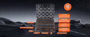 Load image into Gallery viewer, SucceBuy 1/2" 3/8" Drive Impact Socket Set 13/23/33/34/48/65/90PCs SAE Metric Cr-V/Cr-Mo Socket Set 6 Point Alloy Steel Repair