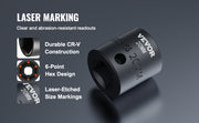 Charger l'image dans la visionneuse de galerie, Amocart 1/2In 26Piece Impact Socket Set Impact Sockets Shallow Socket 6-Point Sockets 1/2 Inches Drive Socket Set Impact Metric