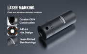 Load image into Gallery viewer, SucceBuy 19 Impact Socket Set 1/2" Impact Sockets Deep Socket 6-Point Sockets 1/2 Inches Drive Socket Impact 3/8 inch 1-1/2 inch