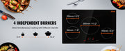 Bild in Galerie-Viewer laden, SucceBuy 4 Burners 30'' Electric Cooktop Induction Stove Top Built-in Magnetic Cooktop with 9 Heating Level Touch Screen Burner