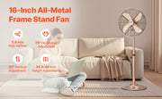 Charger l'image dans la visionneuse de galerie, Amocart Industrial Pedestal Fan 16/18/24 Inch 75-Degree Oscillating Fan Height Adjustable Standing Fans with 3 Adjustable Speed
