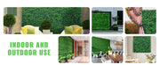 Bild in Galerie-Viewer laden, SucceBuy 12PCS 10x10 in Artificial Boxwood Panels Boxwood Hedge Wall Mat Artificial Grass Backdrop Privacy Screen UV Protected