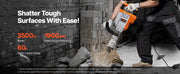 Load image into Gallery viewer, Amocart Demolition Jack Hammer 1500W/2200W/3500W Jack Hammer Concrete Breaker Heavy Duty Electric Jack Hammer 2/4pcs Chisel