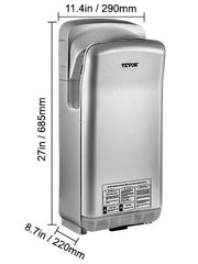 Bild in Galerie-Viewer laden, Amocart Hand Dryer Machinery Automatic High-speed Jet Double-sided Secure Robust Material Blade for Washroom Multicolor