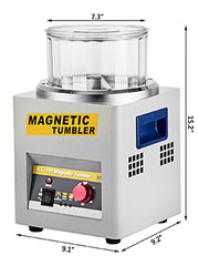 Charger l'image dans la visionneuse de galerie, SucceBuy KT-185 Polisseuse magnétique pour bijoux, mini-finisseur métallique, machine de finition AC 110V/220V, polisseuse de précision dorée