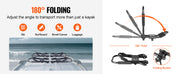Charger l'image dans la visionneuse de galerie, Porte-kayak SucceBuy 2 paires barres en J Porte-bagages souple Pliant rapide Montage supérieur Support d'arrimage pour planche de surf, canoë, ski